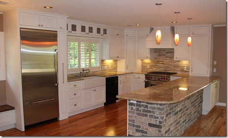 These cabinets were painted with Milk Paint